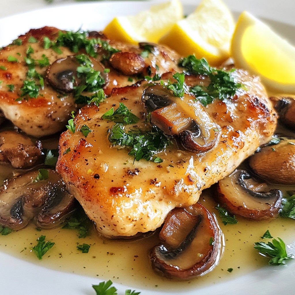 Garlic Butter Chicken with Mushrooms Simple Recipe