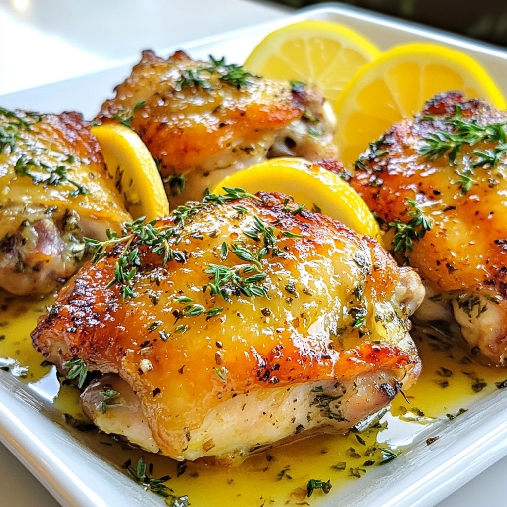 Baked Chicken with Garlic Herb Butter Delight