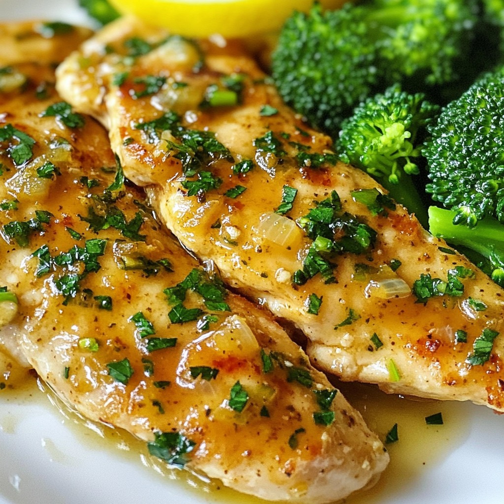 Garlic Lemon Chicken with Broccoli Flavor Boost