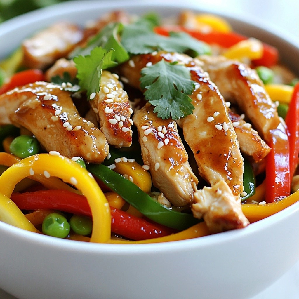 Low-Carb Chicken Stir-Fry with Zoodles Delight