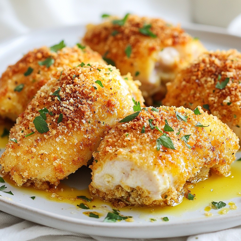 Crispy Baked Chicken with Parmesan Crust Delight