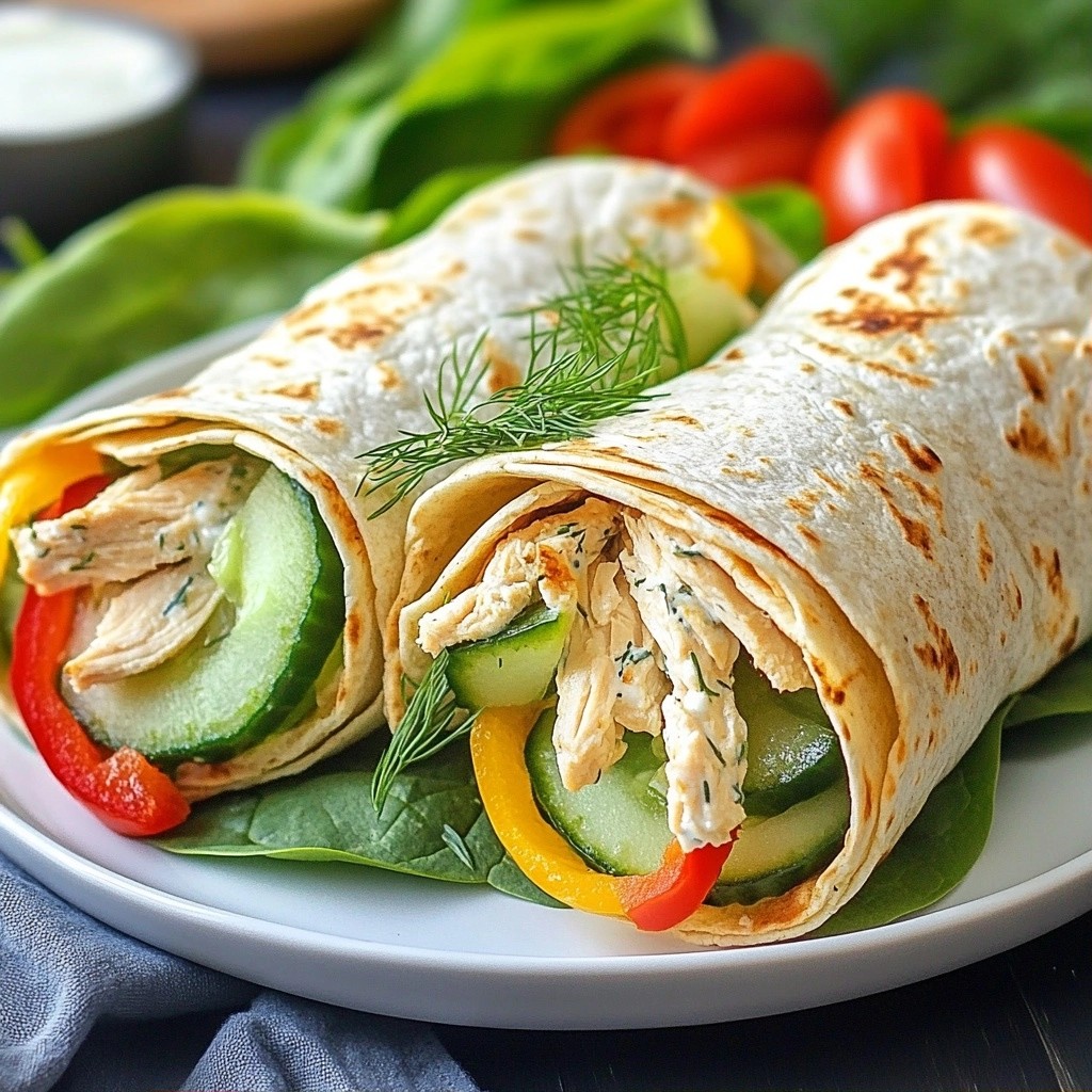 Low-Fat Greek Yogurt Chicken Wraps Simple and Healthy