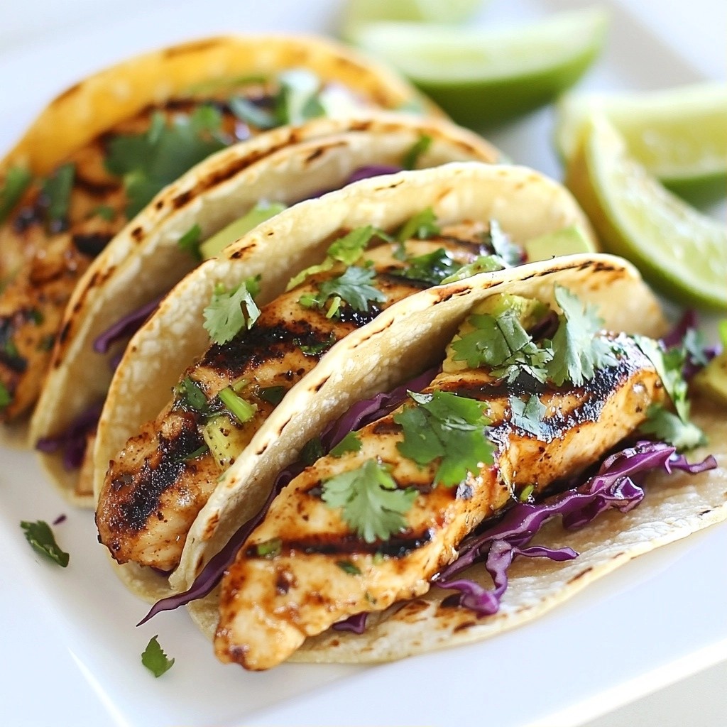 Spicy Honey Lime Chicken Tacos Flavorful and Fresh