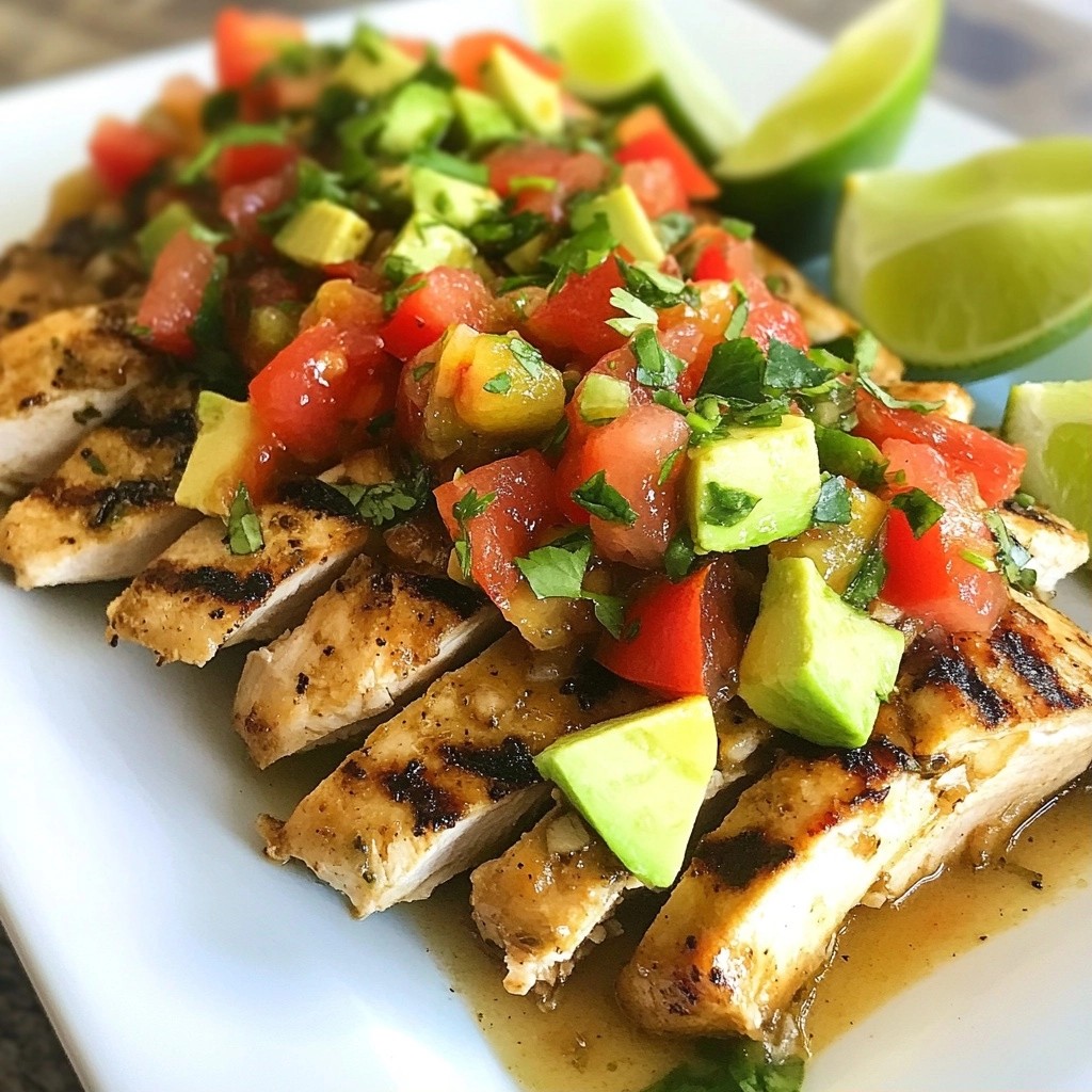 Garlic Lime Grilled Chicken with Salsa Delight