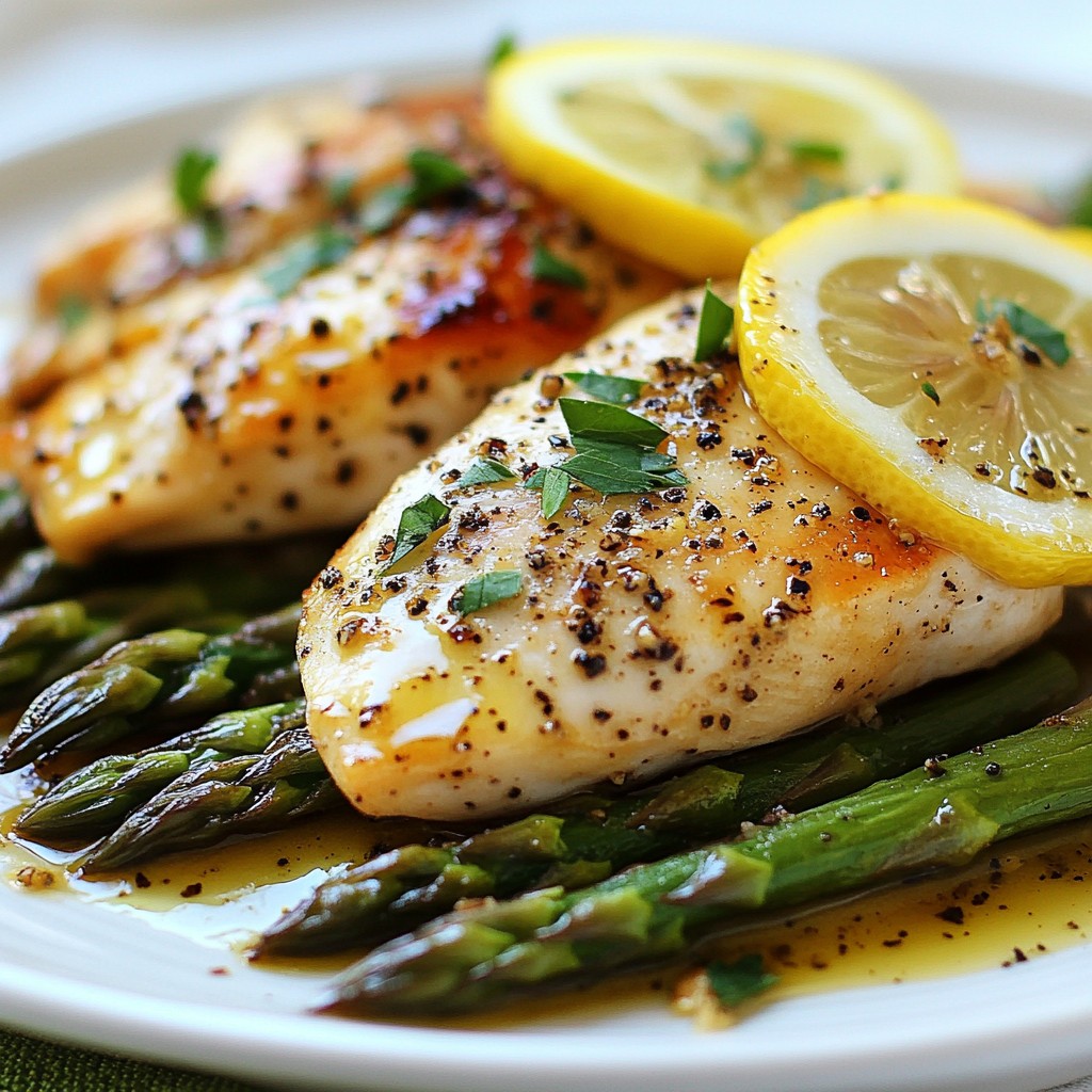 Lemon Pepper Chicken with Asparagus Savory Delight
