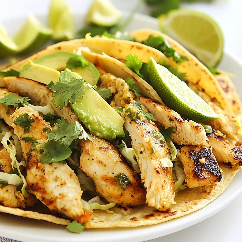 Easy Cilantro Lime Chicken Tacos Flavorful Quick Meal