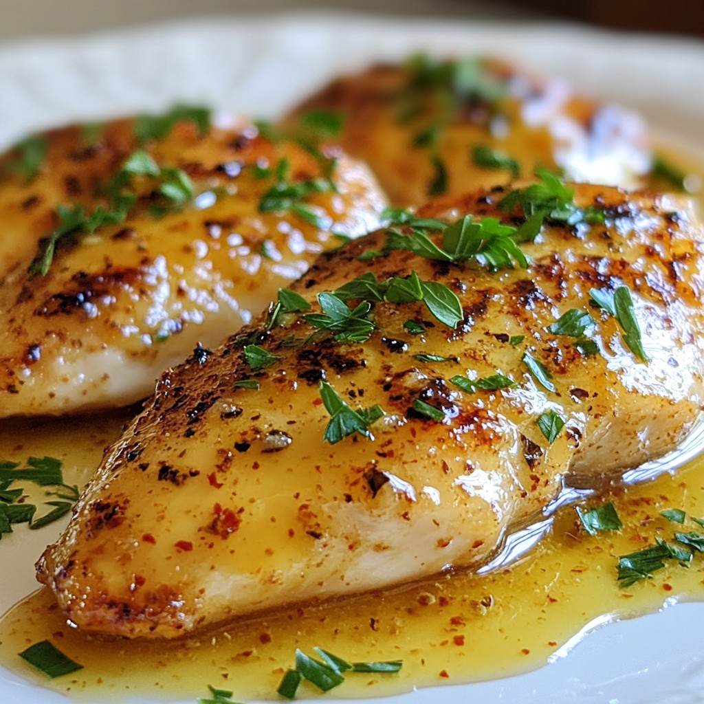 Baked Chicken with Honey Mustard Glaze Delight
