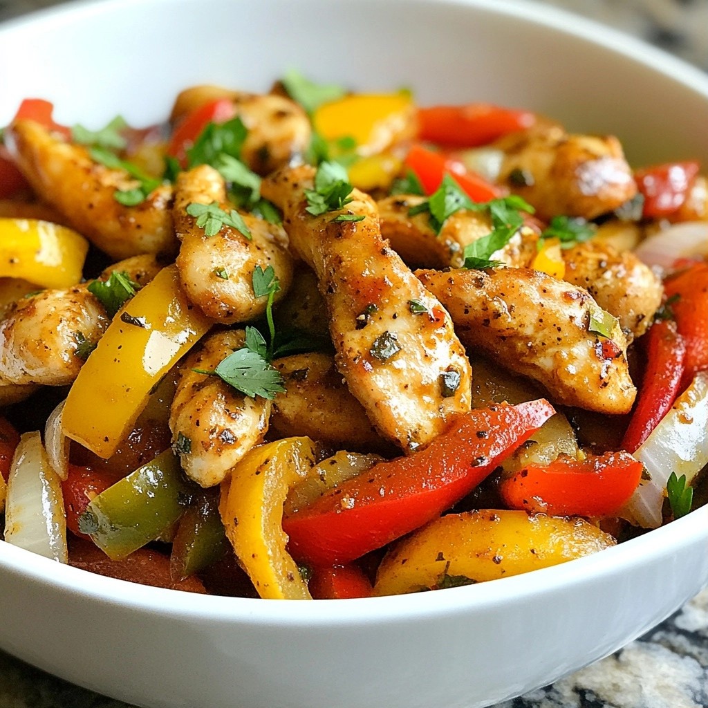 Savory Chicken Skillet with Bell Peppers Delight