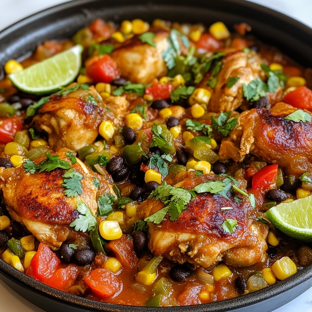 One-Pot Mexican Chicken with Beans Easy Family Meal