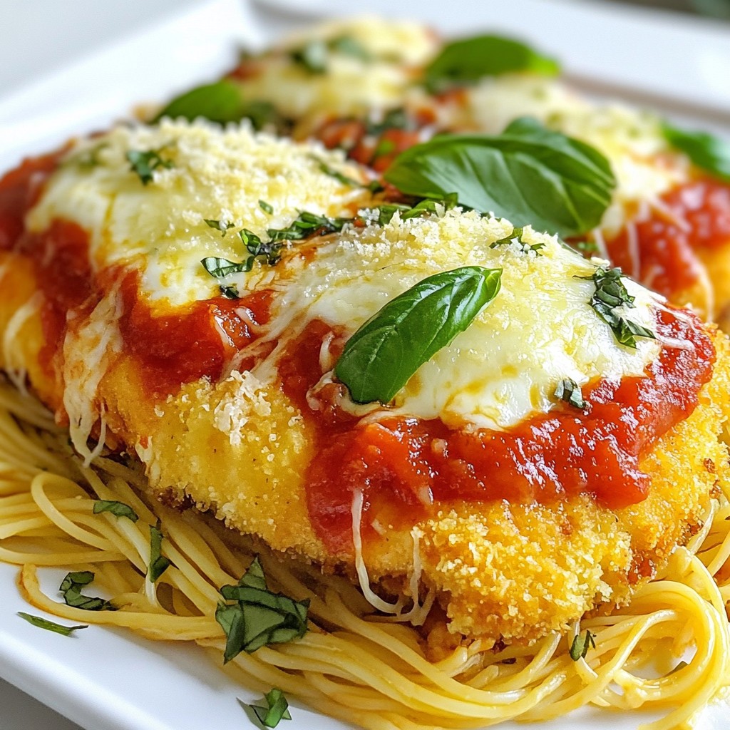 Baked Chicken Parmesan with Fresh Basil Delight