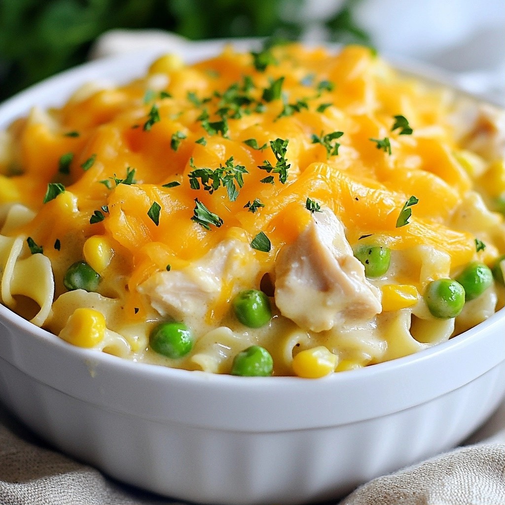 One-Pot Chicken and Noodle Casserole Delight