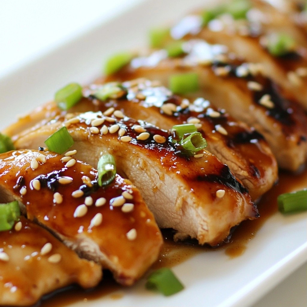 Asian Grilled Chicken with Sesame Ginger Glaze Delight