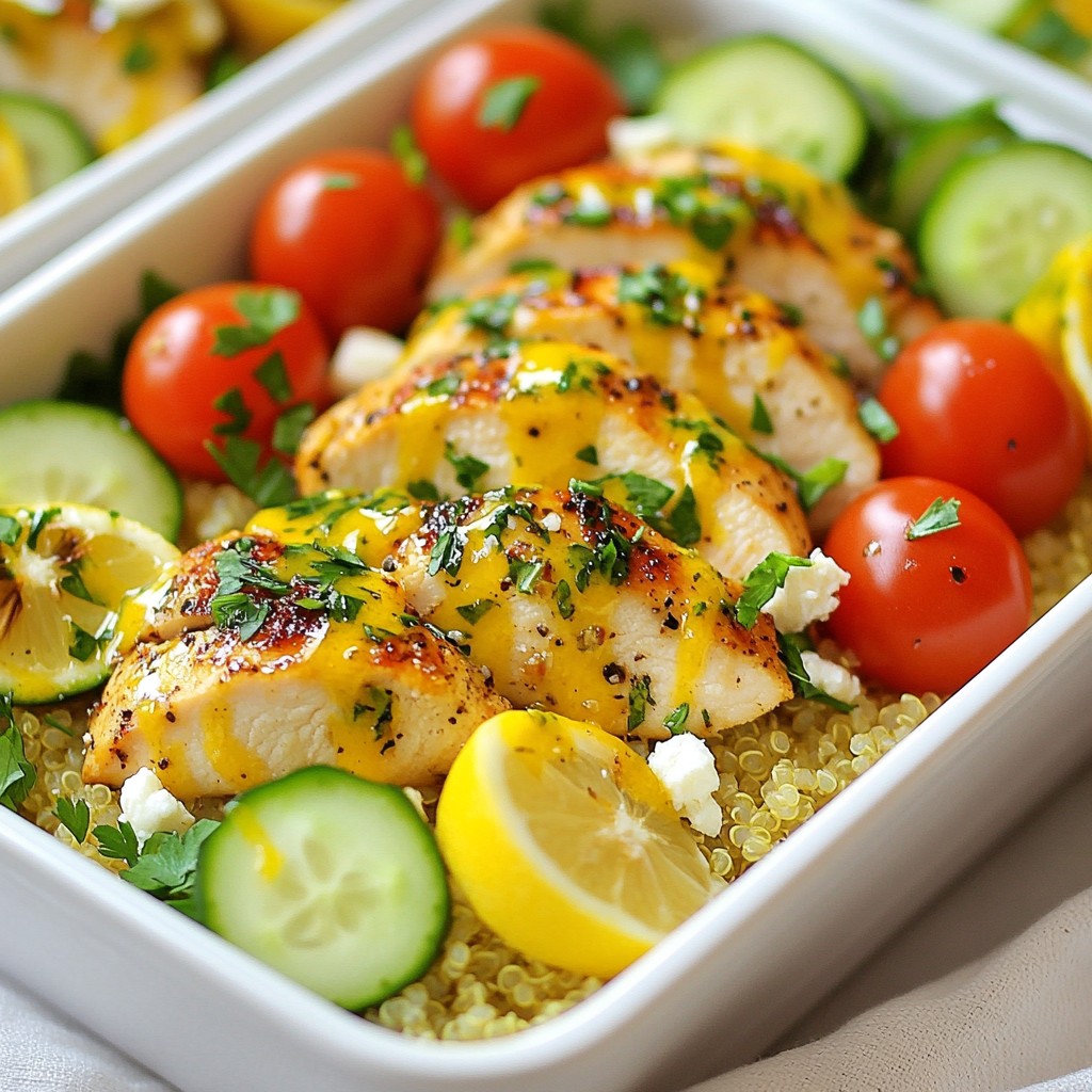 Mediterranean Lemon Chicken Meal Prep Fresh Delight