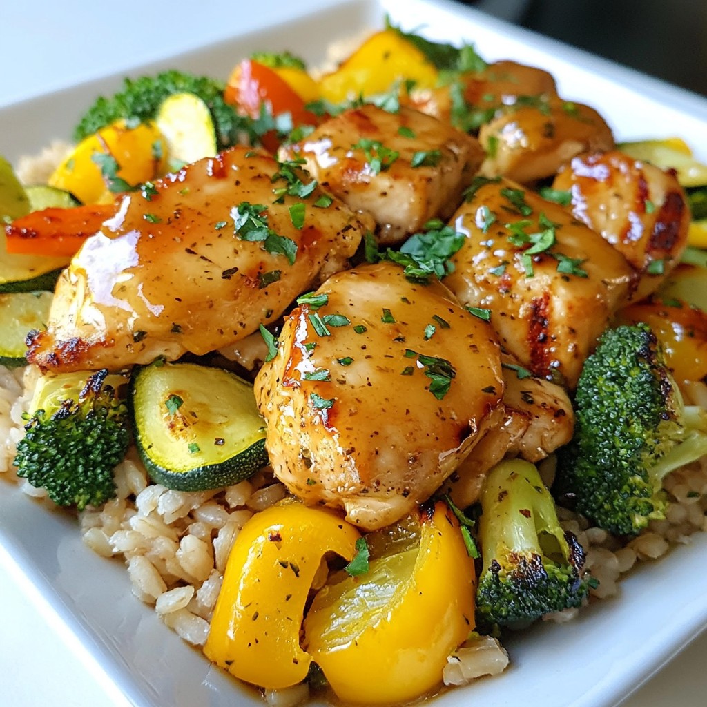 Lemon Ginger Chicken Meal Prep with Veggies Delight
