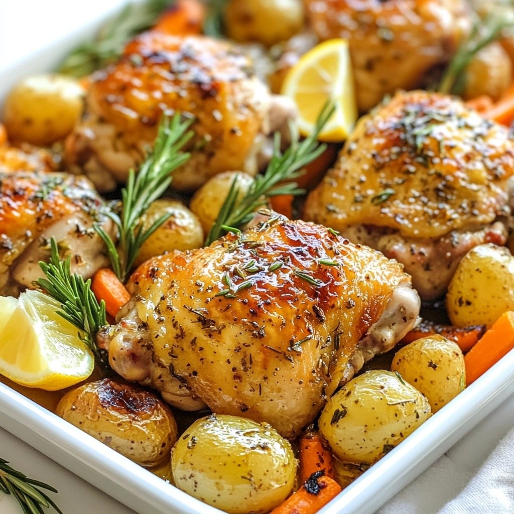 Savory Herb-Roasted Easy Chicken Thighs Recipe