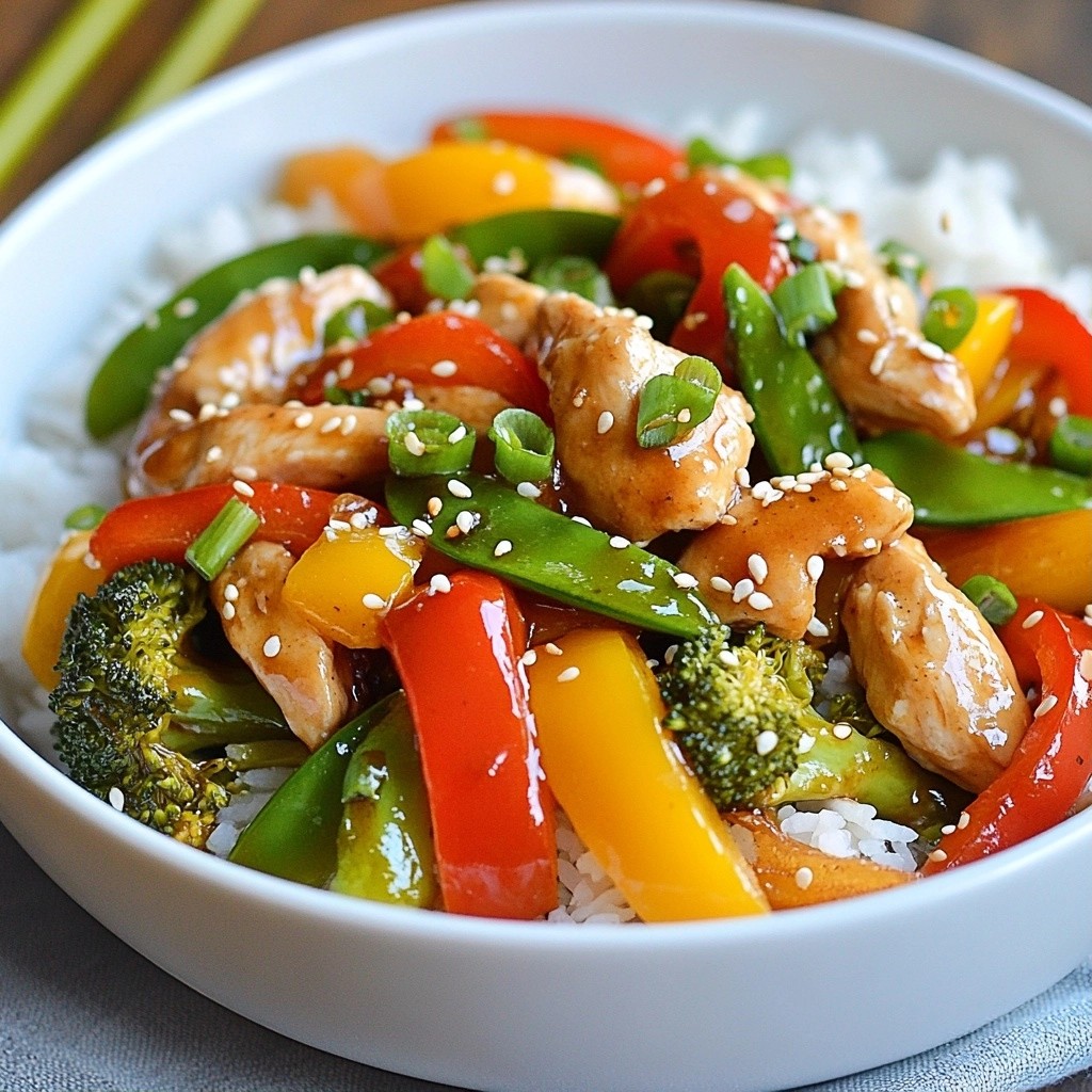 Easy Chicken and Veggie Stir-Fry Quick and Simple Meal