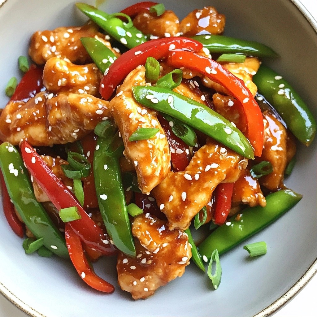 Sweet and Spicy Chicken Stir-Fry Flavorful Meal Idea