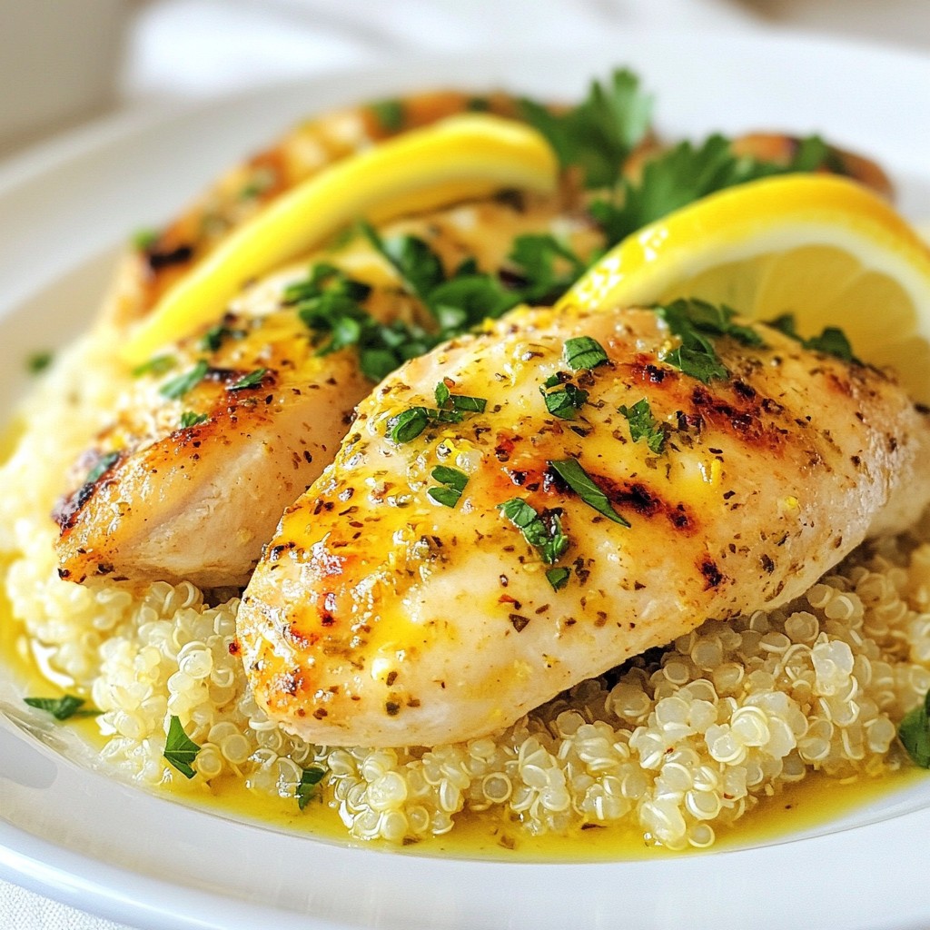 Lemon Herb Easy Chicken Recipes with Quinoa Delight