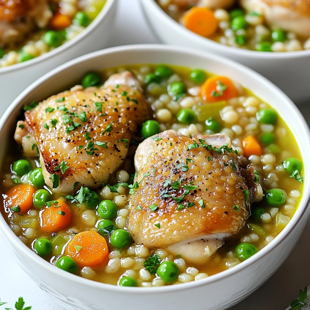 One-Pot Chicken and Barley with Veggies Delight