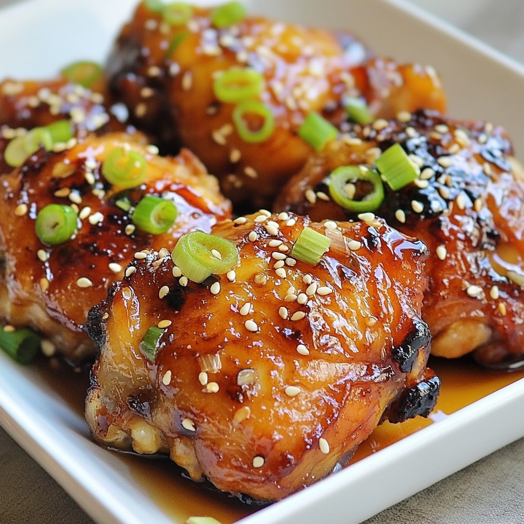 Sticky Soy Sauce Chicken Thighs Flavorful Dinner Recipe