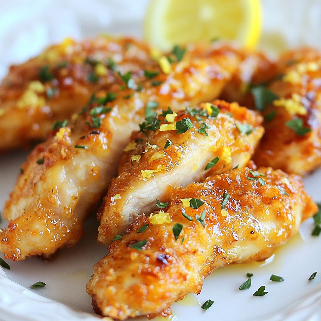 Savory Lemon Herb Chicken Tenders Quick and Easy Recipe