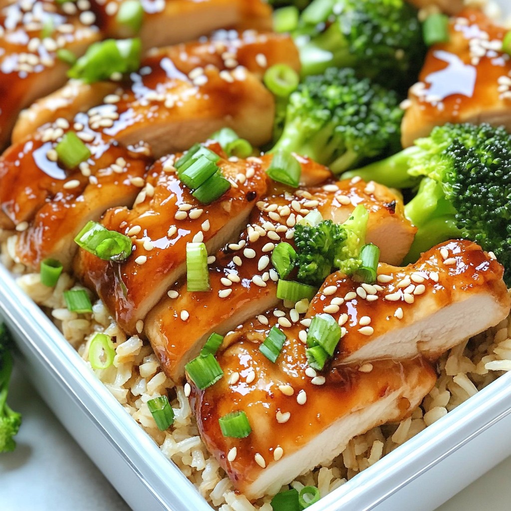 Teriyaki Chicken Meal Prep with Brown Rice Delight
