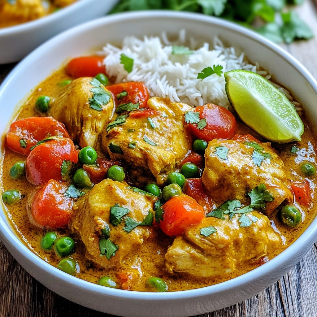 One-Pot Chicken Curry with Coconut Milk Delight