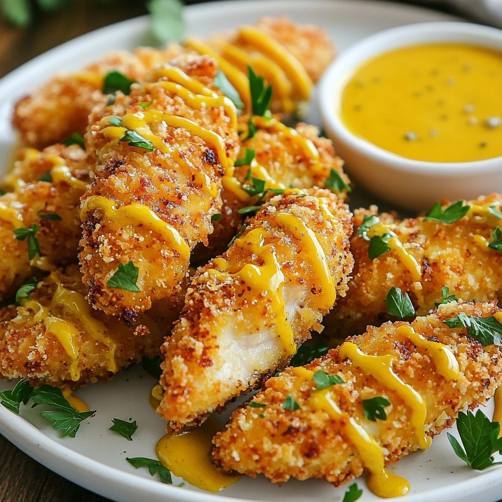Easy Chicken Tenders with Honey Mustard Delight