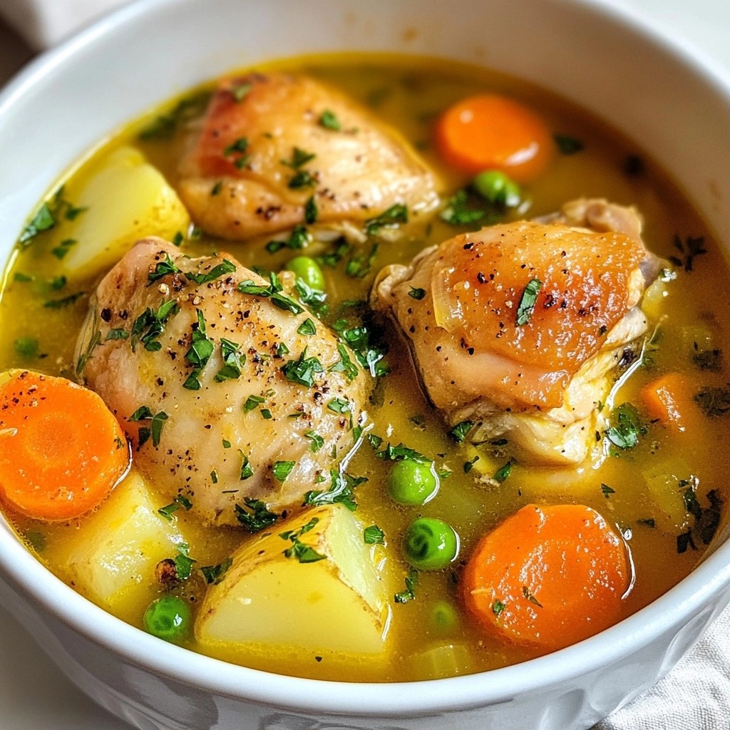 Easy Chicken Stew with Carrots and Potatoes Delight