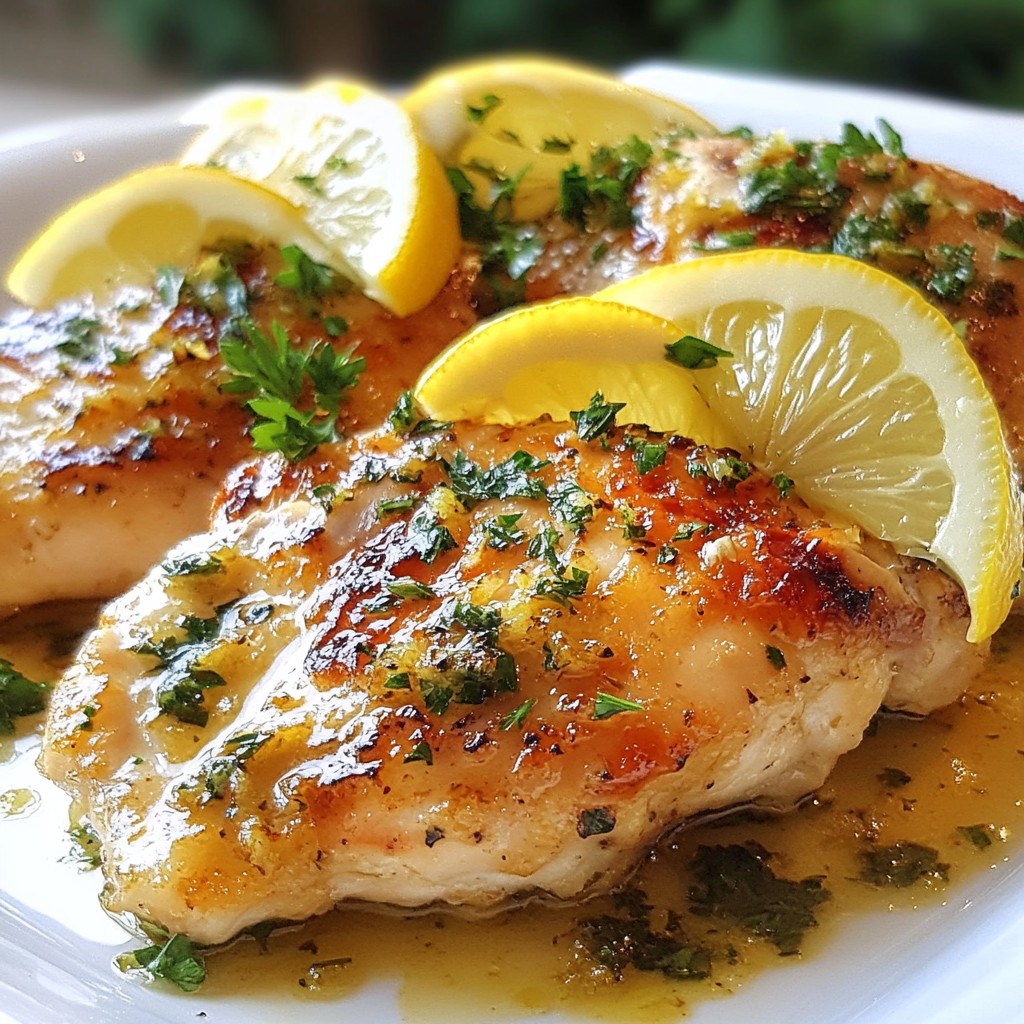 Garlic Lemon Chicken with Fresh Herbs Delight