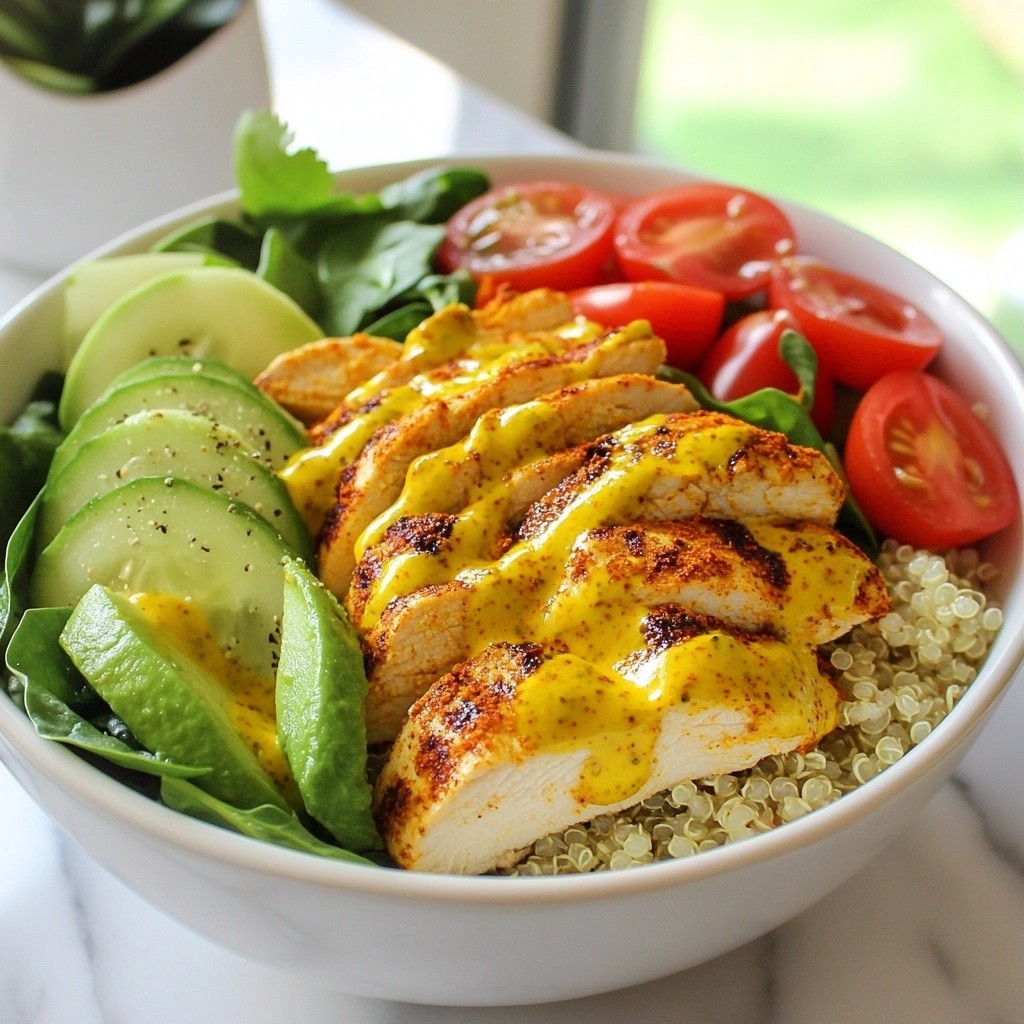Turmeric Chicken and Quinoa Bowls Flavorful Delight