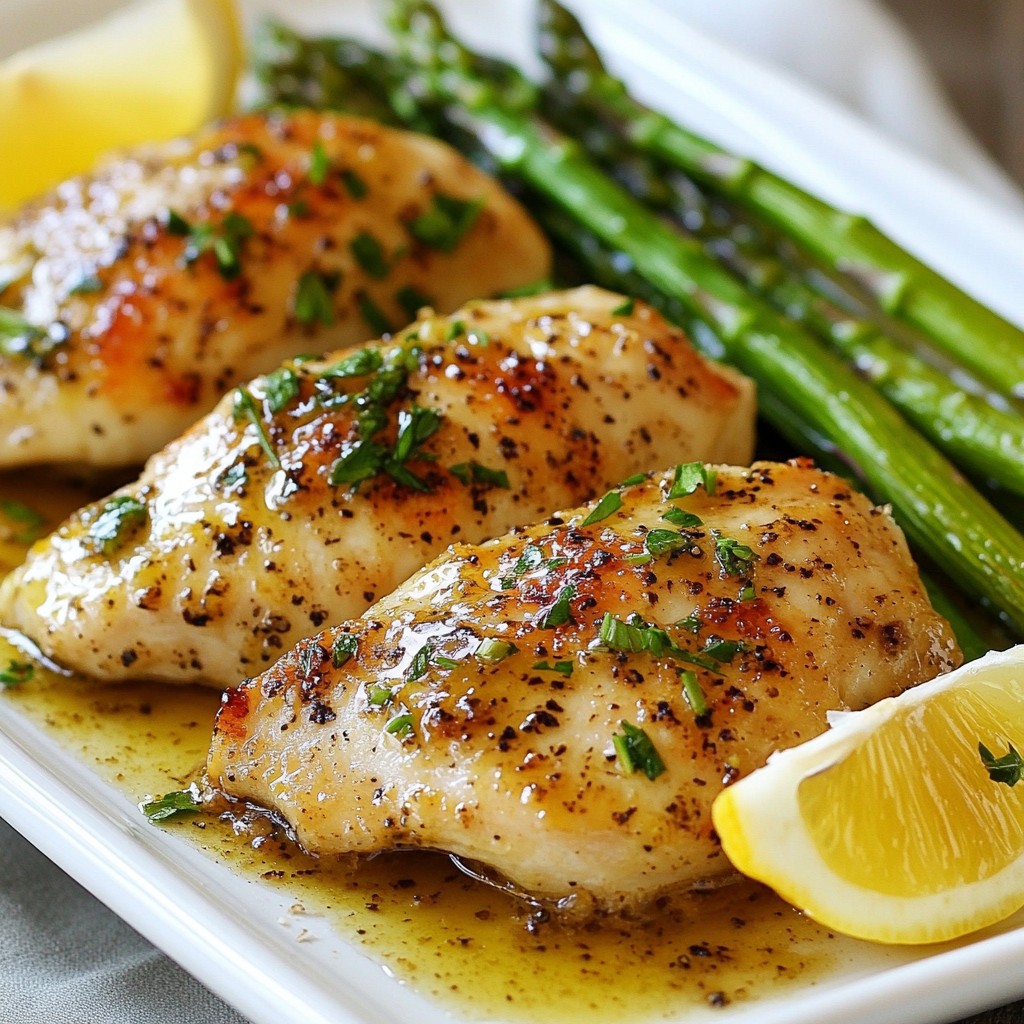 Lemon Pepper Chicken with Asparagus Tasty Dinner Idea