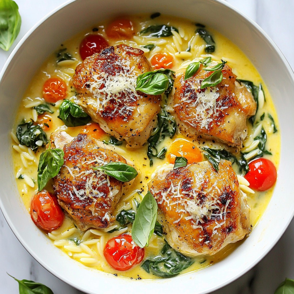 Creamy One-Pot Chicken with Fresh Basil Delight