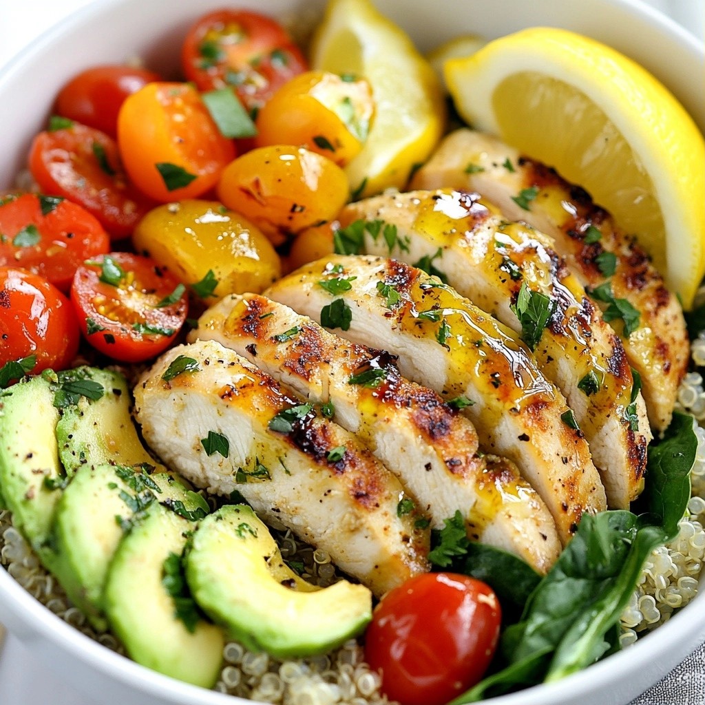Quinoa and Veggie Packed Chicken Bowls Flavorful Meal