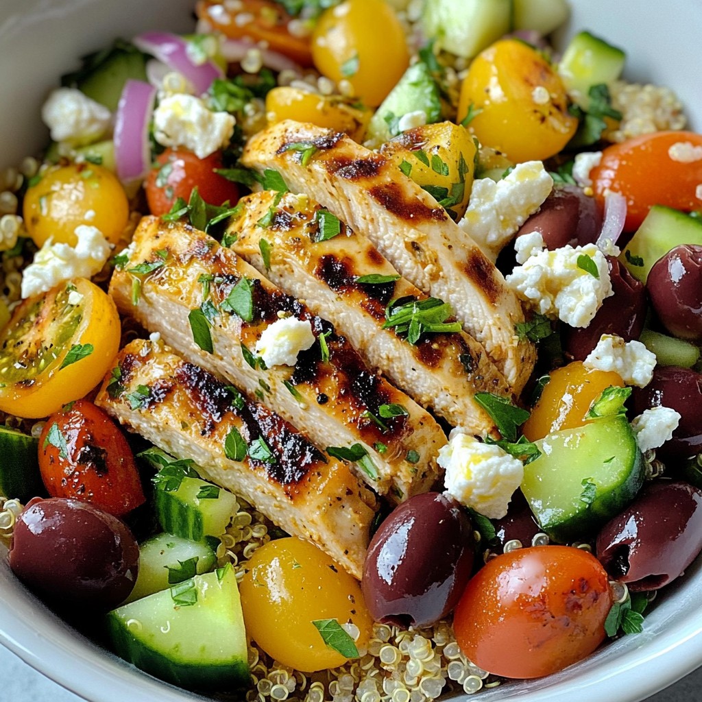 Mediterranean Chicken Salad with Quinoa Delight