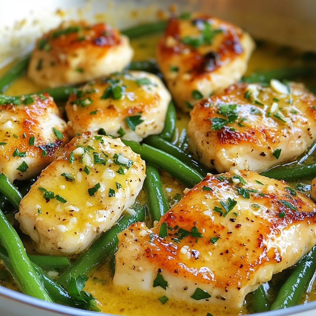 Garlic Butter Chicken with Green Beans Delight