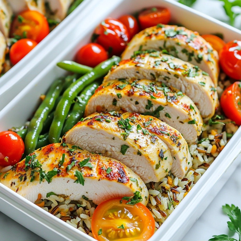 Herbed Chicken Meal Prep with Wild Rice Delight